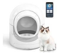 Self-cleaning cat litter box with smart APP control and deodorization function, 85L provides safe protection for multiple cats