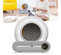 Self-Cleaning Cat Litter Box XXL Electric Cat Litter Tray with Strainer and Stairs Anti Pinch Self Cleaning Cat Litter Box Cat Toilet Automatic for 2 Cats