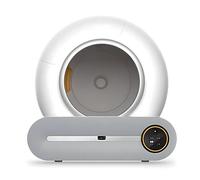 Self Cleaning Cat Litter Tray, 65L Cat Litter Tray, App Control&easy Clean, Automatic Robot Tray with Odor Control, Safety Sensors, with 1 Roll Garbage Bags