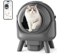 Self Cleaning Cat Litter Tray, 73L Extra Large Automatic Cat Litter Box with App Control, Safety Protection & Odor Control, Smart Litter Robot for Multiple Cats
