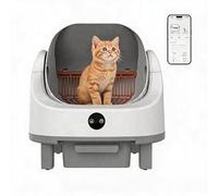 Self-Cleaning Cat Litter Tray, Automatic Litter Box for Multiple Cats, Open-Top Design, App Control & Health Monitoring, 11-Sensor Safety System, Quiet 32dB Odour-Free Sealed Waste Bin, 9L Capacity