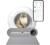 Self-Cleaning Cat Litter Tray, Automatic Litter Box with Remote Control, 65L Capacity, Anti-Odor Design, Smart Robot Cat Toilet for Effortless Pet Care