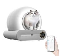 Self Cleaning Cat Litter Tray,Capacity and 4 weight sensors,Remote Control Cat Toilet with Extra Large,No Stuck Cat, Safety Protection and Odour Isolation, For Multiple Cats