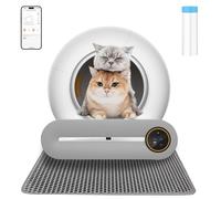 Self Cleaning Cat Litter Tray Large Cat Litter Box with Litter Tray Mat APP Control - Automatic and Spacious Kitty Litter Box