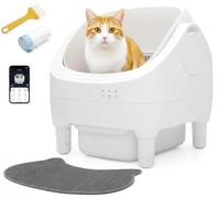 Self-Cleaning Cat Litter Tray, Smart Gravity Sensor | Automatic | APP Control | Top Opening Design | Cat Litter Box With Cat Litter Mat, Easy Clean Litter Robot for Multi-Cat Households and Cats