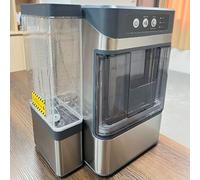 Self-Cleaning Countertop Machine, Portable Nugget Ice Maker, Ice Out Time 6~8min, Ice Storage Capacity 1200g ±10%, Ce Making Capacity (24H) 17kg, Water Storage Tank Volume 1.3L for Home, Kitchen