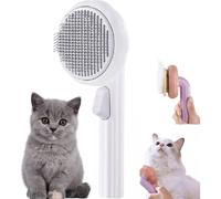 Self-Cleaning Dog & Cat Slicker Brush, Skin Friendly Deshedding Groomi