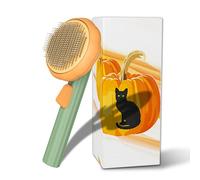 Self-Cleaning Dog & Cat Slicker Brush, Skin Friendly Deshedding Grooming Tool for Long or Short Haired Dogs Cats Rabbits, Dog Shedding Brush with Release Button