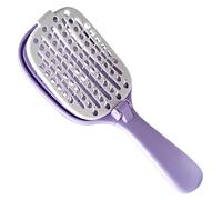 Self Cleaning Hair Brush - ABS Folding Massage Comb | Anti-Static Detangling Scalp Brush Lightweight Grooming Tool for Girls Wife Salon Home Hotel VO