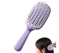 Self Cleaning Hair Brush - Foldable Self Cleaning Hairstyling Tool, Hairs Smoothing Comb for Easy Use, Perfect for Women Girls Ladies Wives Mothers, Hotel Travelers, Swimmers Swimming Pool Hair Care