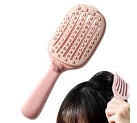 Self Cleaning Hair Brush, Folding Scalp Massage Comb, Compact Hairstyle Accessory, Reliable Detangling Tool, Practical Choice for Women, Girls, Mother, Salon,