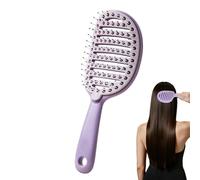 Self Cleaning Hair Brush, Gentle Detangling Comb, Curved Ventilated Brush with Easy Clean Mechanism, Brush with Compact Design, Robust System without , Smooth Styling Solution