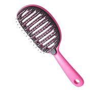 Self Cleaning Hair Brush: Soft Vented Scalp Detangling Tool, Curved Airflow Brush Design | Anti- Styling Tool for Straightening and Shedding