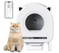 Self Cleaning Litter Box, 68 L Automatic Cat Litter Box for Multiple Cats, Robot with Dual Safety Protection, APP Control, Odor Removal Smart Litter Boxes, 2 Roll Trash Bags