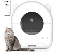 Self-cleaning Litter Box, Fully Automatic Multi-cat Design, APP Control, Low Noise, Includes Deodoriser, Cleaning Brush, and Rolled Litter Bag