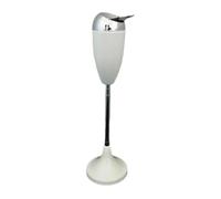Self-Cleaning Metal Ash Tray Adjustable 21.5-35 Inch Pole Mirror Finish Rust Proof Windproof Indoor Outdoor Luxury