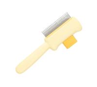Self Cleaning Pet Flea Comb Grooming Brush,Shedding Massage Comb For Puppy,For Cleaning Loose, Hair On Short And Long Haired Dogs