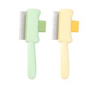 Self Cleaning Pet Flea Comb Grooming Brush,Shedding Massage Comb For Puppy,For Cleaning Loose, Hair On Short And Long Haired Dogs