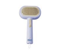 Self-Cleaning Slicker Brush for Dogs & Cats - Effective Pet Grooming & Deshedding Tool, Gentle & Skin-Safe, Ideal Dog Brush for Small, Medium & Large Breeds (Lilac)