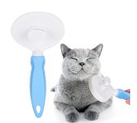 Self Cleaning Slicker Brush Pet Grooming with Button Hair Comb Massage Fur Shedding Clean Tangled Rubber Non Slip Handle for Dog Cat Horse Rabbit Cats Dogs Supplies