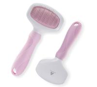 Self Cleaning Slicker Brush - Skin Friendly Deshedding Grooming Tool for Dogs & Cats, Suitable for Shedding & Haired Pets
