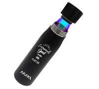 Self Cleaning UV Sterilizing Smart Water Bottle 750ml | 316 Superior Insulated Stainless Steel | 1 Year Warranty | Temperature Display & Drink Reminder | Emmanuel - God With Us (Matthew 1:23) (Black)