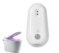 Self Cleaning UV Toilet Sanitizer and Night Light, Motion Activated UV Toilet Sterilizer Lamp, Rechargeable Peel & Stick Splash-Proof Smart Sensing Bathroom Night Light for Home (1 pcs)