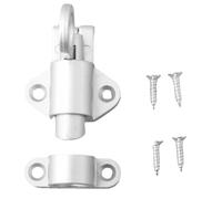 Self-Closing Aluminum Alloy Door Latch Automatic Spring Bounce Bolt Home Hardware Gate Safety Lock 1Pcs