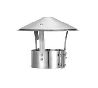 Self-Closing Chimney Cap, 304 Stainless Steel Anti-Backflow & Anti-Spark Bird-Proof Rain-Resistant Ventilation Hood