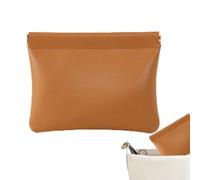 Self-Closing Coin Purse - Zipperless PU Leather Pouch | Automatic Closing Small Bag for, Jewelry, Charging Cables, and Cosmetics | Compact Travel Organizer for Daily