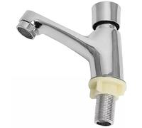 Self Closing Copper Tap, Push Button Delay Faucet with Ceramic Spool, Easy to Install for Kitchen, Bathroom, Hotel Use - Time Saving & Eco-Friendly