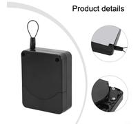 Self Closing Door Aid for Interior Kitchen Bathroom(Black) | ABS plastic housing, stainless steel cable, rust resistant, compact 81x65mm size, for durable build