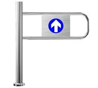 Self-Closing Door, Automatic One-Way Gate, Stainless Steel for Retail and Warehouse Use, 90x100cm