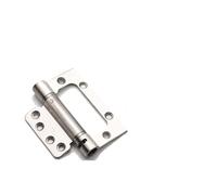 Self-Closing Door Hinges - 3 Pack Invisible Buffer, Automatic Spring-Loaded Door Closer, No Slotting Required, 4 Inch Parent Hinge for Smooth Closing