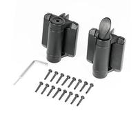 Self Closing Gate Hinges, Key Lockable 2 Sided Latch, Adjustable Spring Tension for Outdoor Pool Fence