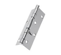 Self Closing Hinge Set - Smooth Swing Motion Device, Heavy Duty Industrial Design, 50kg Load Capacity + Pre-Drilled Screw Holes, Metal
