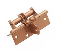 Self Closing Hinge with 90 Degree Open Position and Spring Driven Closing Force Fits Wood and Composite Doors Without Drilling Modifications (gold)