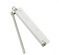 Self-Closing Hinges Fabricated from Stainless Steel for Use on Interior Exterior Doors in Humid or Dry Environments (White)