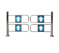 Self-Closing Safety Swing Gate with Spring-Loaded Mechanism for Secure Access Control in Industrial, Commercial, and Public Spaces