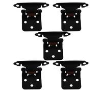 Self-Closing Spring Door Hinge, Half Overlay Semi Concealed Steel | Black Finish, Thick Design, Reliable Load-bearing Stability, for Cabinet Doors and Rv Doors, Plastic Hinge