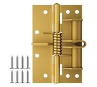 Self Closing Spring Hinge, Iron Self Closing Door Hinges(Gold)
