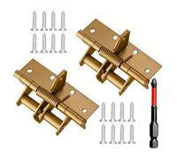 Self-Closing Spring Hinges, Stainless Steel, 1/2pc with Screws, Durable Self-Opening Hinges for Doors and Cabinets, Easy Installation, 1 Golden Finish