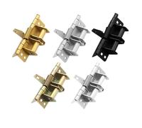 Self-Closing Spring Loaded Door Hinge - 1pc Hydraulic Buffer Speed Mute Closer Automatic Stopper for Bookcases & Gates Right Angle Locator Durable Black Finish