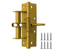 Self Closing Spring Loaded Door Hinge， Automatic Self Closing Detachable Spring Door Hinges Multicolor 4 inches(Gold)