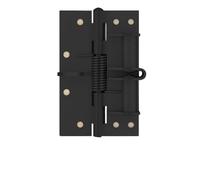 Self Closing Spring Loaded Door Hinge， Iron Self Closing Door Hinges Multicolor(Black)