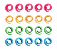 Self-Closing Thread Spool Huggers, Thread Spool Hugger, 20 Pieces Slim Stopper Organizers, Elastic Durability, Enhances Crafting, 2.8x2.8cm for Embroidery Enthusiast Crafters