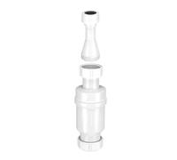 SELF-Closing Waste Valve 32MM X 1 1/4", BSP Female Inlet Nut x 1 1/4" Universal Compression Outlet, ABS Construction, 1 in Pack