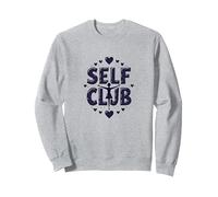 Self Club: Empowering Design for Self-Love Enthusiasts Sweatshirt, Adult Unisex, Heather Grey, XXL