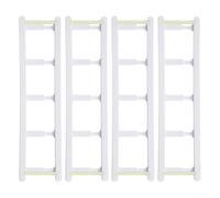 Self- Coffee Pod Holder for Home for - Space-Saving Capsule Storage Organizer, Holds 16-20 for Pods, Compatible with, 4-Pack Plastic Strips, White