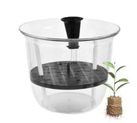 Self-contained Water Pots for Indoor Plants - Self Watering Indoor Planter | Visible Water Level Indicator, Decorative Flower Pot for Herbs, Succulents, Cactus, Sumini